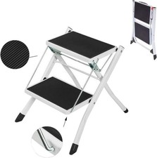 2 Step Ladder, Small Folding 2 Step Stool, Portable Two Step Stools Ladder