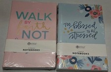 U Style Collections Notebook Journal Lot of 6 Lined Dotted Blank Faith Floral