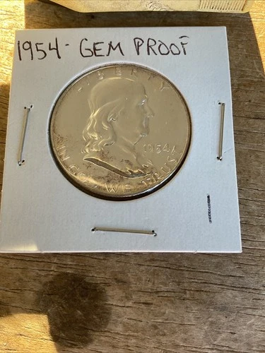 1954 franklin half dollar Coin Gem Proof