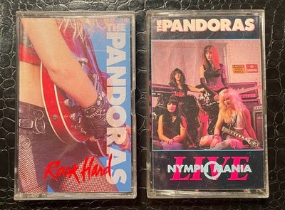 THE PANDORAS Rock Hard & Live Nymphomania KIM SHATTUCK MELANIE VAMMEN 2 CASSETTE