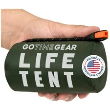 All-Weather 2 Person Mylar Survival Tent - Includes Emergency Whistle, Paracord