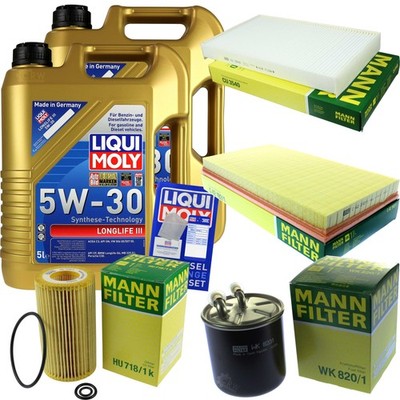 INSPEKTIONSKIT FILTER LIQUI MOLY ÖL 10L 5W-30 für Mercedes-Benz Viano W639 CDI