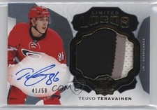 2016-17 Upper Deck The Cup Limited Logos 41/50 Teuvo Teravainen #LL-TT Auto 0us5