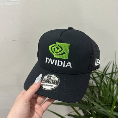 NVIDIA 9FORTY Trucker Hat Black Mesh Cap Adjustable Snapback GPU Gaming