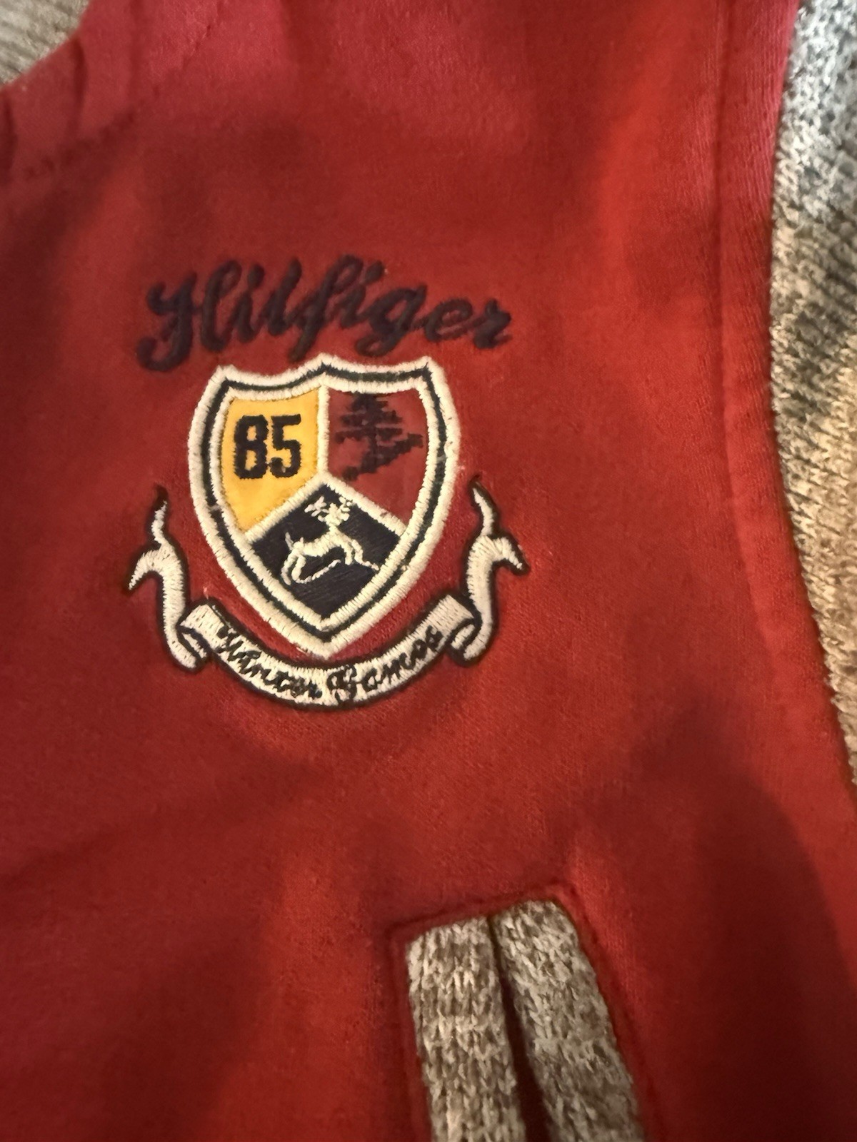 Tommy Hilfiger Baby Boy Varsity Jacket Red 2T image 2