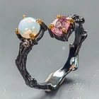 Jewellery Natural Opal Ring 925 Sterling Silver Size 7 /R464277