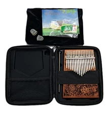 Everjoys 17 Key Kalimba Musical Instrument Wood 
