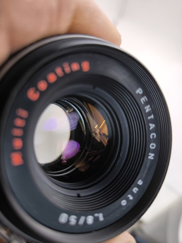 KW 50mm F/1.8 Pentacon Electric M42 Schraubfassung Manuelles Fokusobjektiv - Imagen 9 de 9