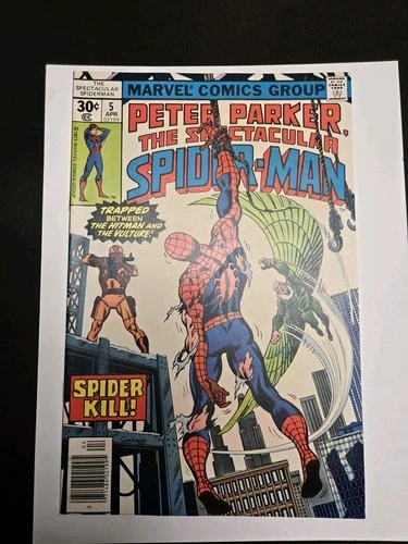 VINTAGE 1977 Peter Parker Spectacular Spider-Man #5 (Marvel) Comic Book