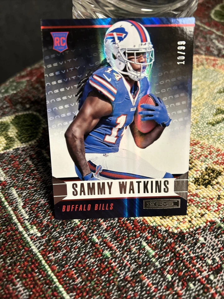2014 Panini Rookies Stars Sammy Watkins 10/99 Rookie Longevity Holofoil #180 - Image 3 of 4