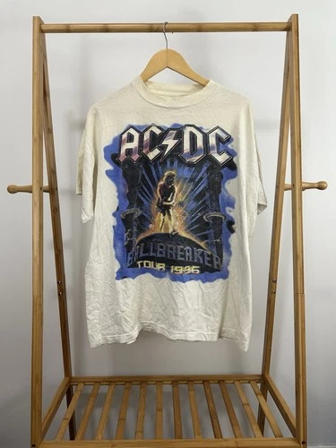 AC/DC Ballbreaker Tour Parking Lot Boot Rap Tee 90s 1990s vintage concert t-shirt, vintage, size XL, single stitch, B+ condition