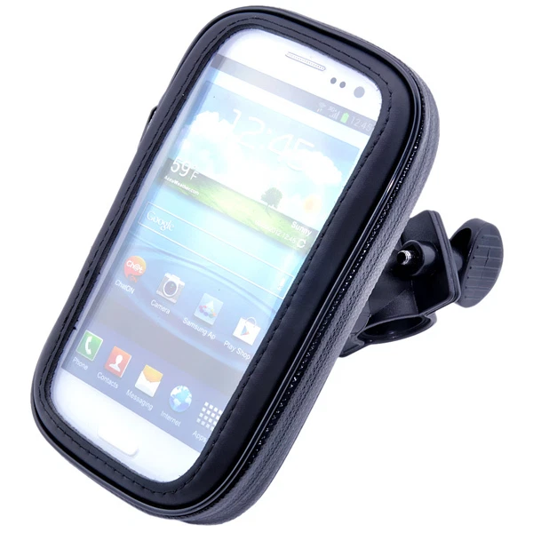 Funda Bicicleta Teléfono Móvil Manillar Soporte Impermeable Giratorio Bicicleta Montaje Foto 3 de 4