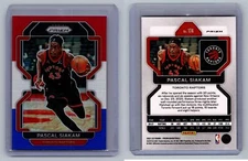 2021-22 Panini Prizm #174 Pascal Siakam Red White and Blue