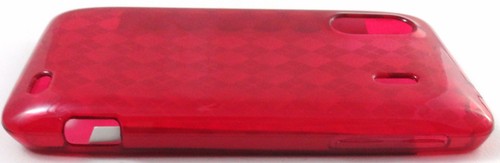 Red Argyle TPU GEL Case Cover for HTC Evo Design 4G Hero S Kingdom - Picture 6 of 8