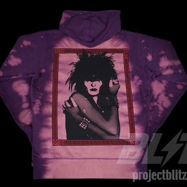 SS14 SUPREME SIOUXSIE PULL SWEAT À CAPUCHE SWEAT À CAPUCHE VIOLET TIE DYE XL 2014