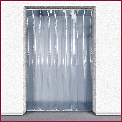 2,5m (B) x 2m (T) - PVC Streifenvorhang / Türleiste Set - 200mm x 2mm Streifen - Bild 1 von 5