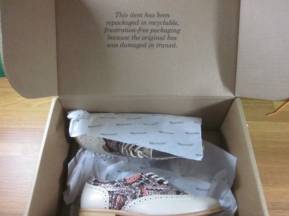 Sapatos sociais femininos Wanted Oxford com cadarço sem etiquetas 5,5 - Imagem 3 de 4