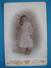 Antique Cabinet Card Photo of Victorian Young Lady by Holden from Marlboro, MA. — photo 1