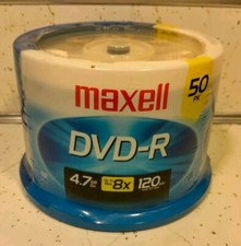 Maxell DVD R 4.7 GB 8x 50pk 120 Min NIP