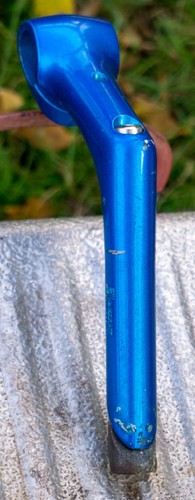 Vintage Bike Stem 1" Quill Blue Vintage MTB ATB Cruiser Riser Old School 1980s - Picture 5 of 7