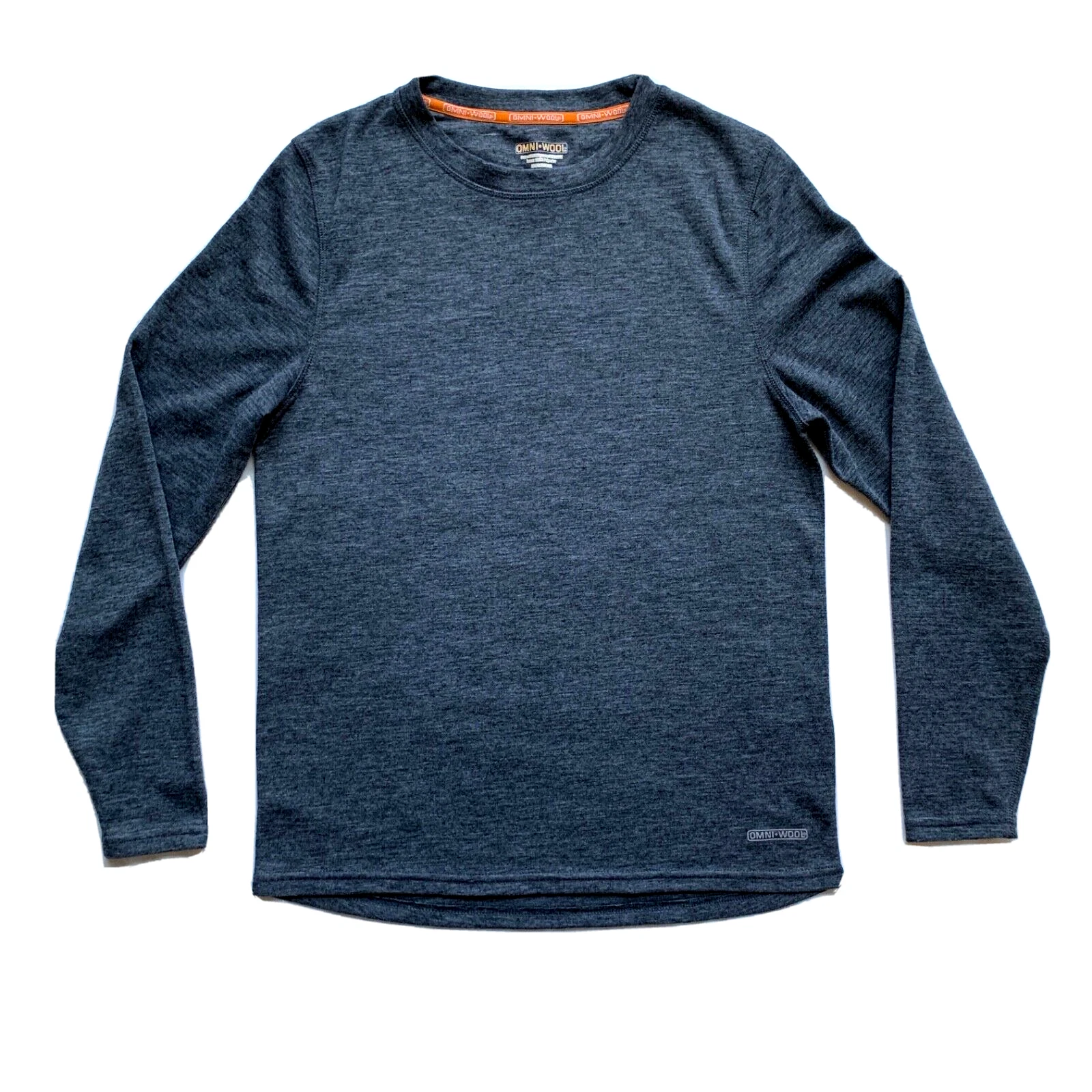 NEW Omni-Wool Sweater Mens Medium Gray Wool Thermal Pullover Stretch Outdoor