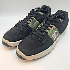 DC Shoe Co. USA Lynx Zero Skate Shoes Men's 14 Black  Camo Skateboard Sneakers