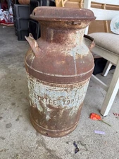 1940s antique milk jug with lid and handles