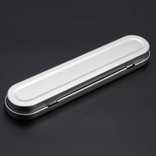 Metal Rectangle Pencil Case Storage Box Chopsticks Small Items Organizer Travel - Picture 5 of 6