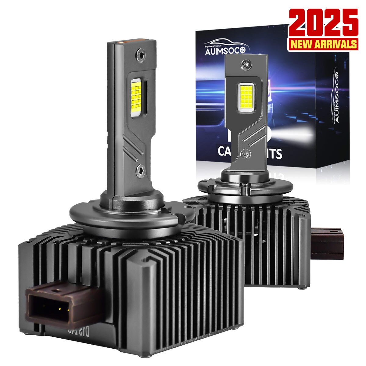 D1S D1R LED Headlight Bulbs Replace HID High Low Beam 80W Super