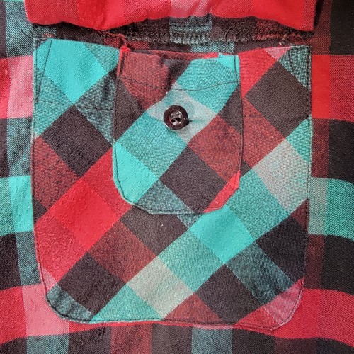 Camicia Enjoi Skateboarding Plaid Flanella Manica Lunga Casual Bottoni Uomo Taglia M - Foto 9 di 22