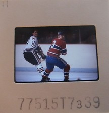 GILLES TREMBLAY Montreal Canadiens CLIFF KOROLL CHICAGO BLACK HAWKS SLIDE 2