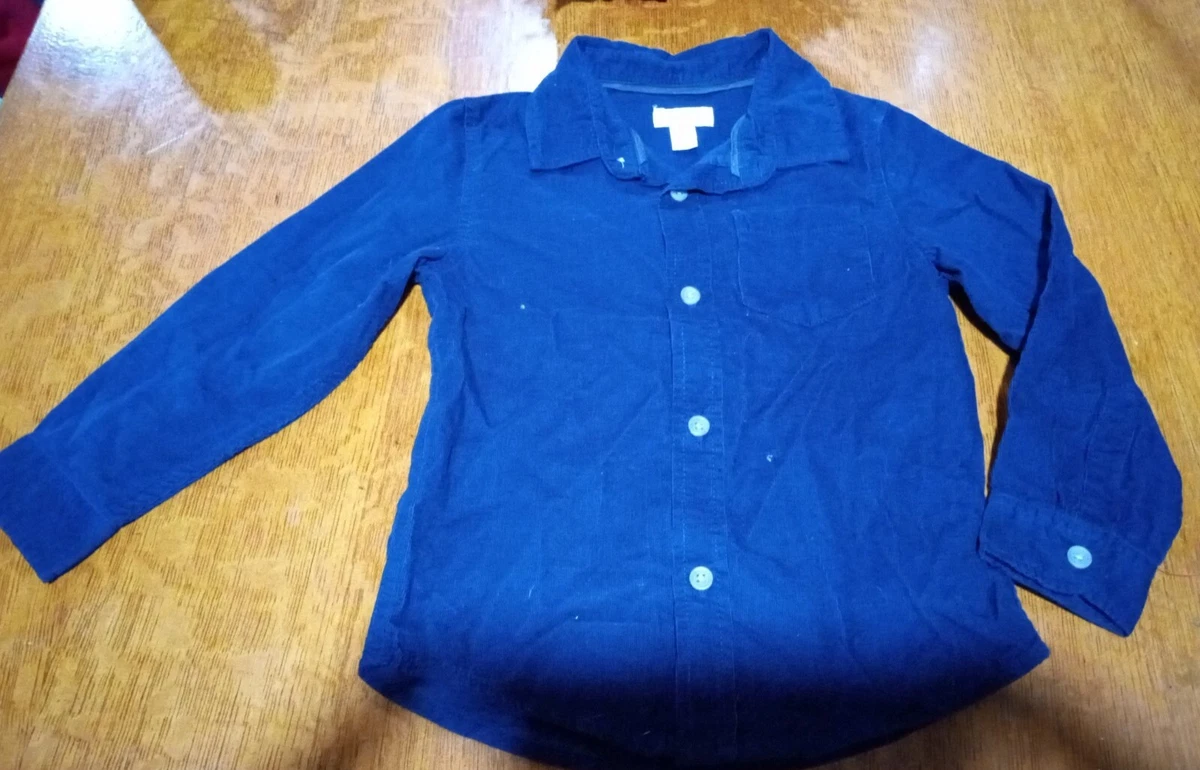 toddler navy blue button up shirt
