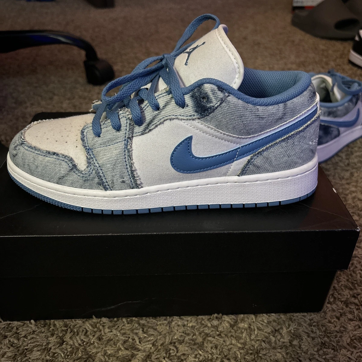 Jordan 1 Low Washed Denim | eBay