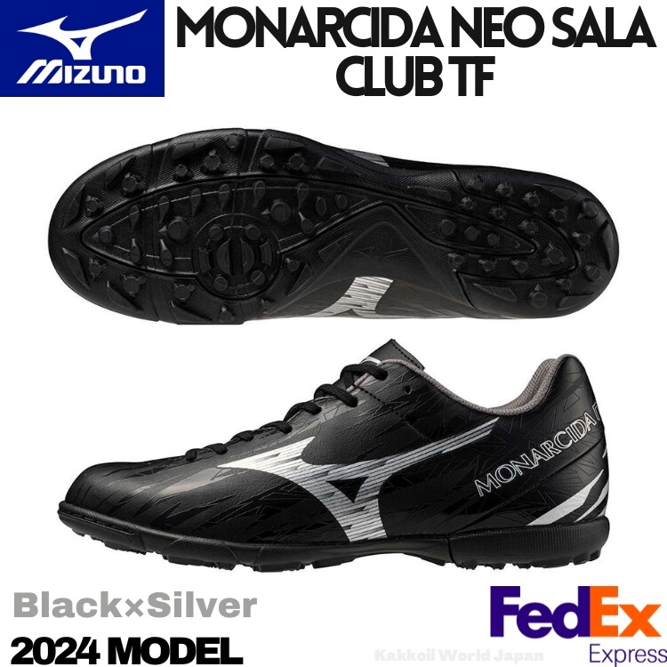 MIZUNO Futsal Shoes MONARCIDA NEO SALA CLUB TF Black/Silver