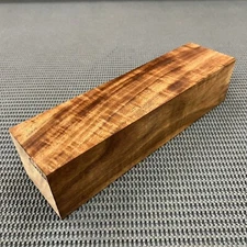 CW224 Curly Claro Walnut Billet Block Carving Craft Knife Handle Game Call 10.5"