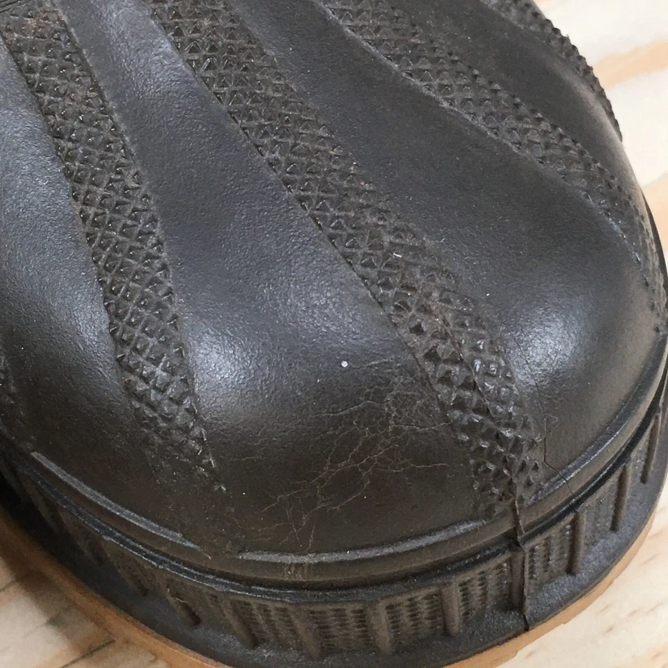 Sorel Botas Juveniles 4 Kaufman Piel de Oveja Medio Pato Invierno Nieve Marrón Cuero Con Cordones Foto 4 de 4