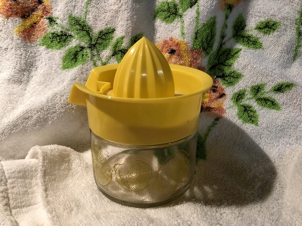 Vintage glass lemon clearance juicer
