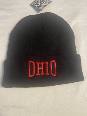 Brisco Apparel Embroidered Black Ohio Winter Hat NWT