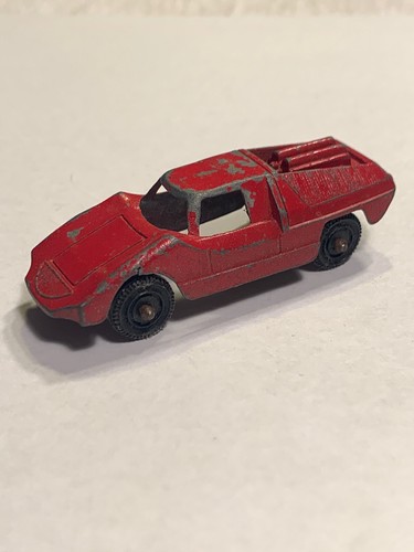 Vintage TootsieToy Fiat Abarth Toy Car Red 2 1/2" Long USA Free Shipping #4A - Picture 3 of 10