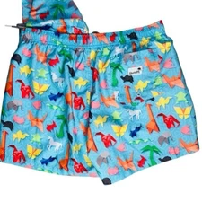 Boardies Origami Blue Board Shorts Swim Trunks Men's Size Large NWT