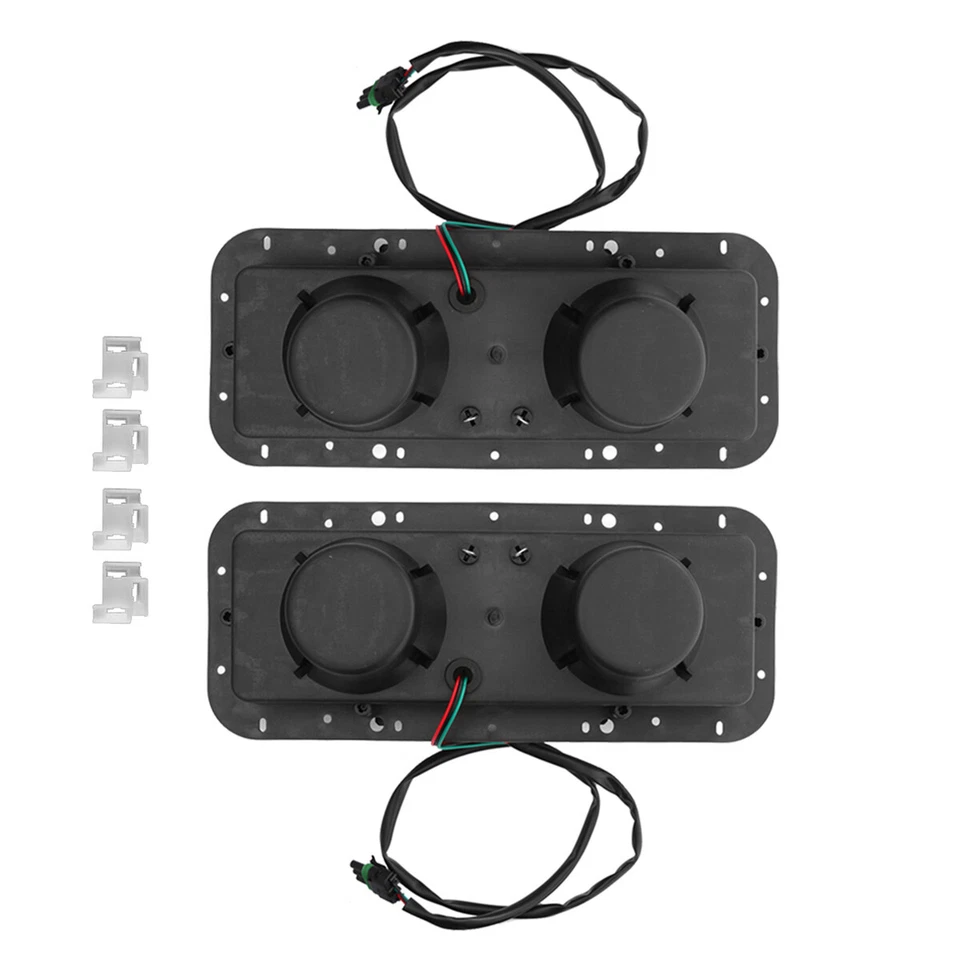 2PCS Headlight Housing Bases LH+RH For Kenworth t600 t800 Peterbilt 378 379 - Image 3 of 4