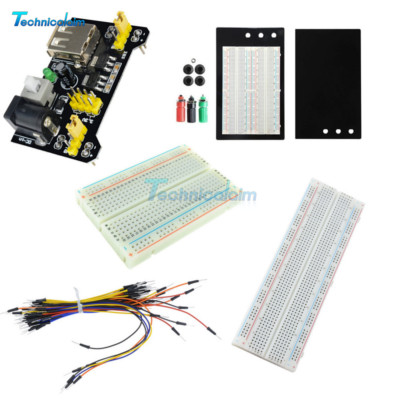 400/830 MB102 Point Breadboard 1660 Power Supply module W Jump Wire For Arduino