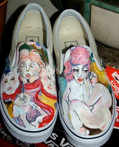 Custom TATTOO hand painted womens mens ANY size VANS Sailor any design vegas