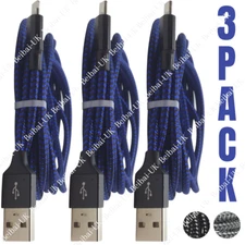 3Pack Heavy Duty USB Charging Cable 6Ft For iPhone 11 XR 8 7 6 iPad Charger Cord