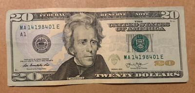 $20 FRN, Birthday serial number MA 14/1984/01 E | eBay