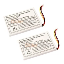 2 NEW Replacement Battery for Apple iPod MP3 4th Gen 616-0198 616-0215 100+SOLD