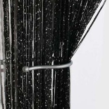 String Door Curtain Room Divider Crystal Tassel Fringe Beaded Window Panel Decor