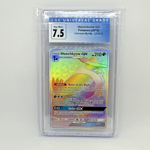 Honchkrow-GX graded CGC 7.5 for sale on eBay