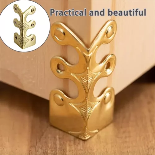 NEW Skiffers Baseboard Corner Protectors Solid Brass Skirting Board Corner - Picture 1 of 7