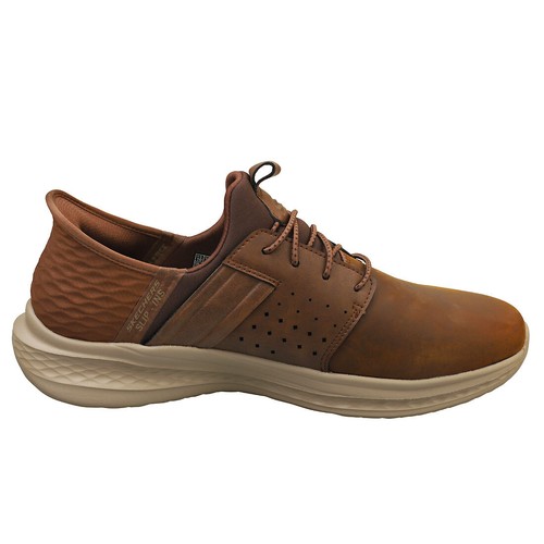 Skechers Slip-ins Slade Zachary Mens Casual Trainers in Dark Brown - 12 UK - Picture 5 of 8